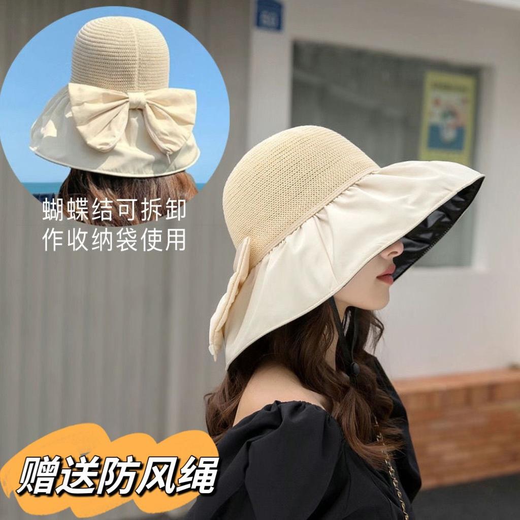 Ladies summer hat oversized good-looking bucket hat summer versatile foreign style sun hat women's sunscreen fashion sun hat