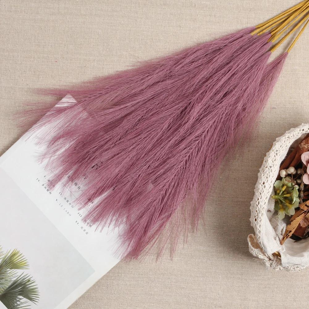 5/10Pcs Artificial Pampas Grass Bouquet For Home Wedding Decoration Party Room Decor Bedroom DIY Flower Wall Vase Reed Decor