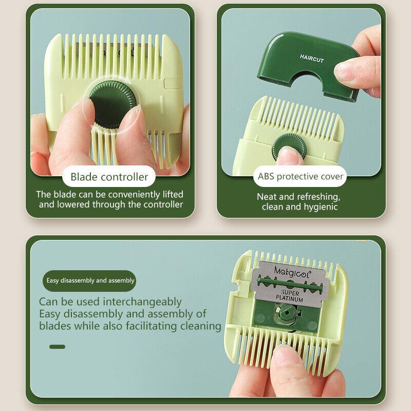 2 In 1 Hair Cutting Trimmer Barber Comb Bangs Hair Cutter Remover HoS5