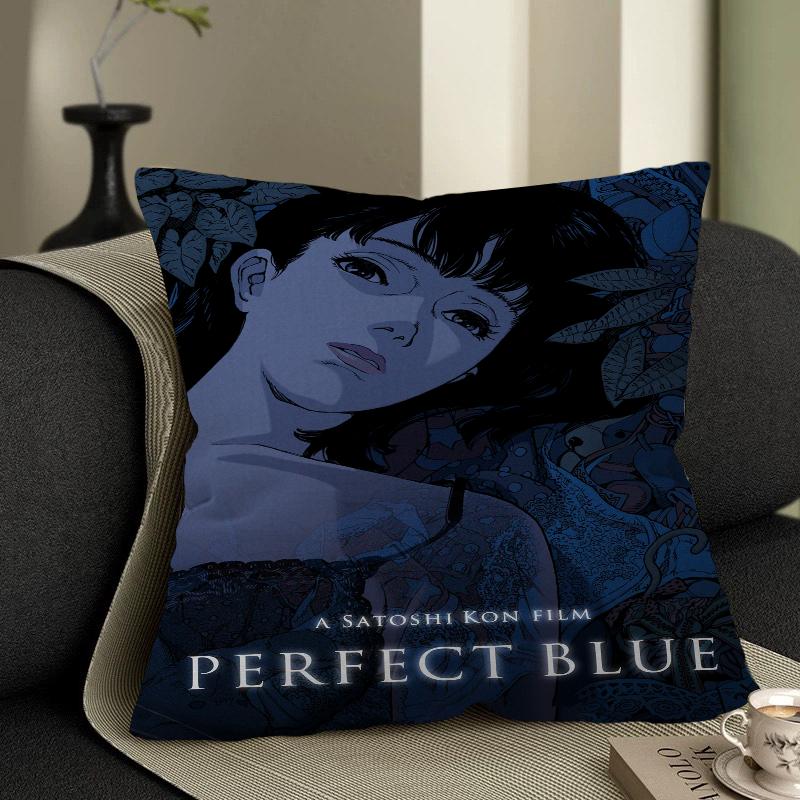 Perfect Blue Anime Office Cushion Pillowcase Car Cushion Cover45X45CM Lumbar Pillowcase Sofa Pillowcover