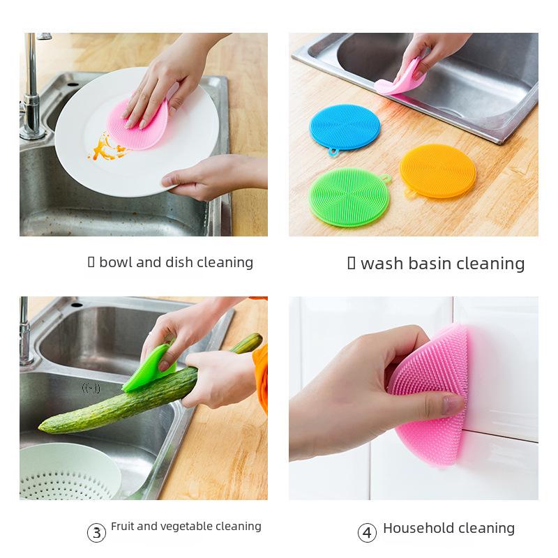 Multifunctional Silicone Dishwashing & Pot Cleaning Brush