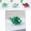 Resin Turtle Aquarium Decor With Natural Crystal Chips For Home Office And Gift