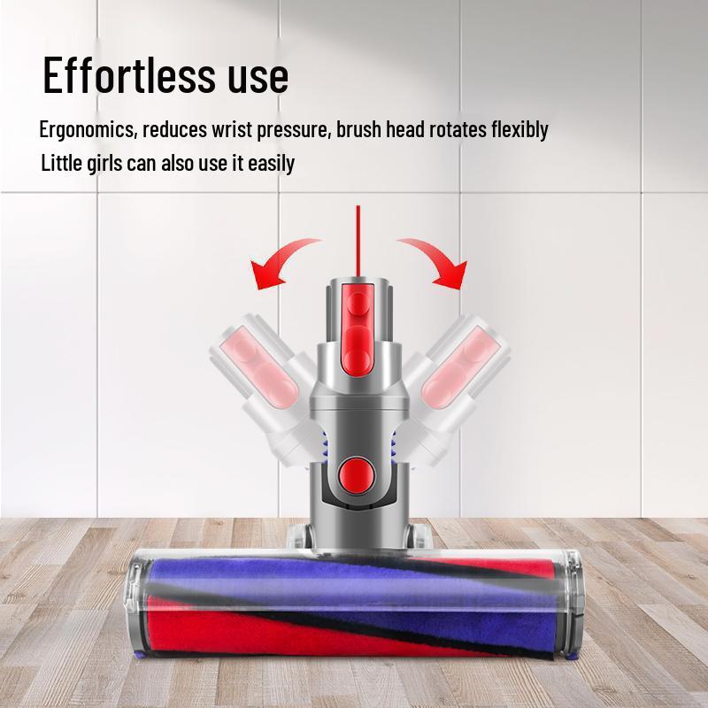 Compatible Dyson Vacuum Cleaner Accessories: Soft Fluffy Floor Brush for V7, V8, V10, V11, and V15 Models.