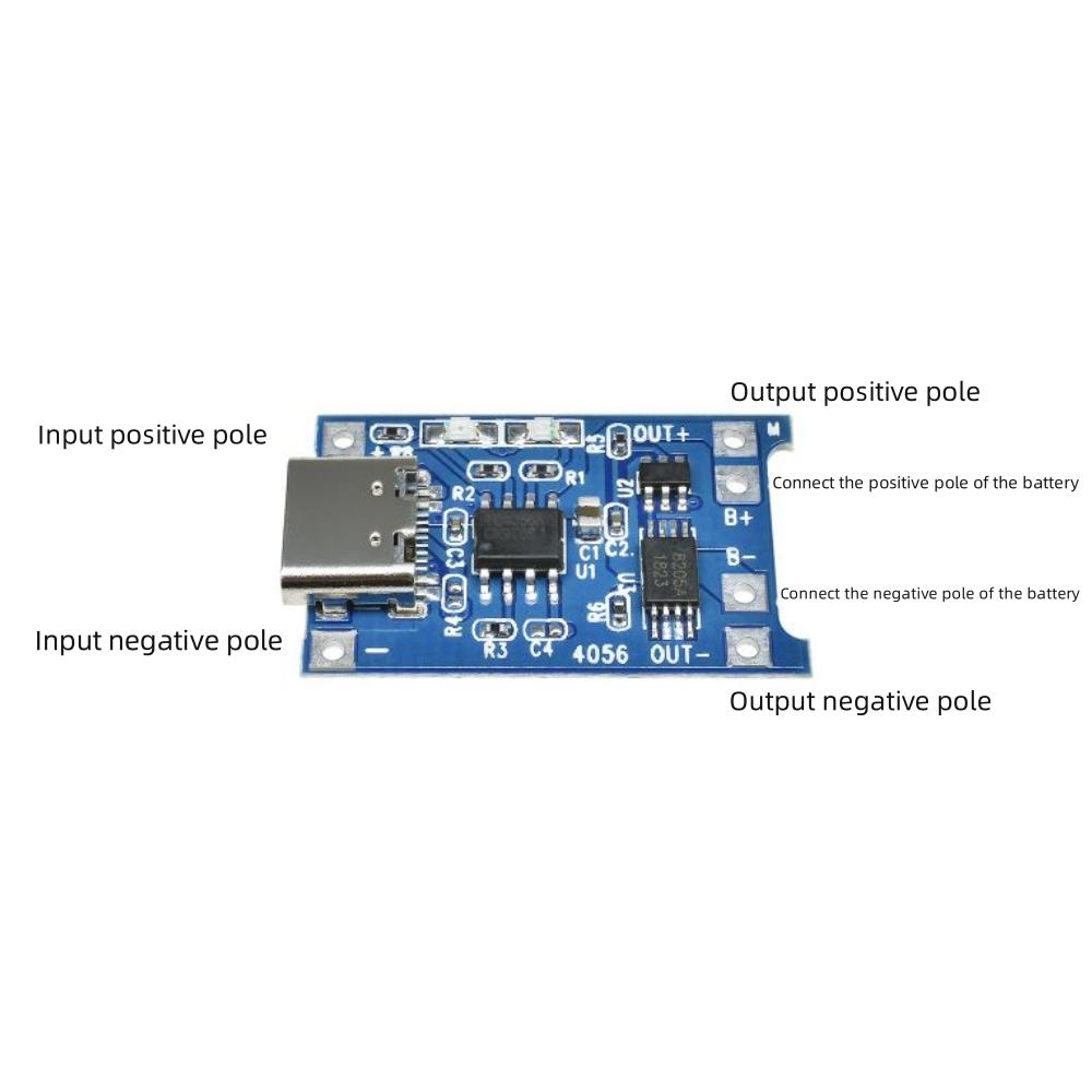 1/10PCS TP4056 Type-c USB 5V 1A 18650 Lithium Battery Charger Module Charging Board with Dual Protection Functions