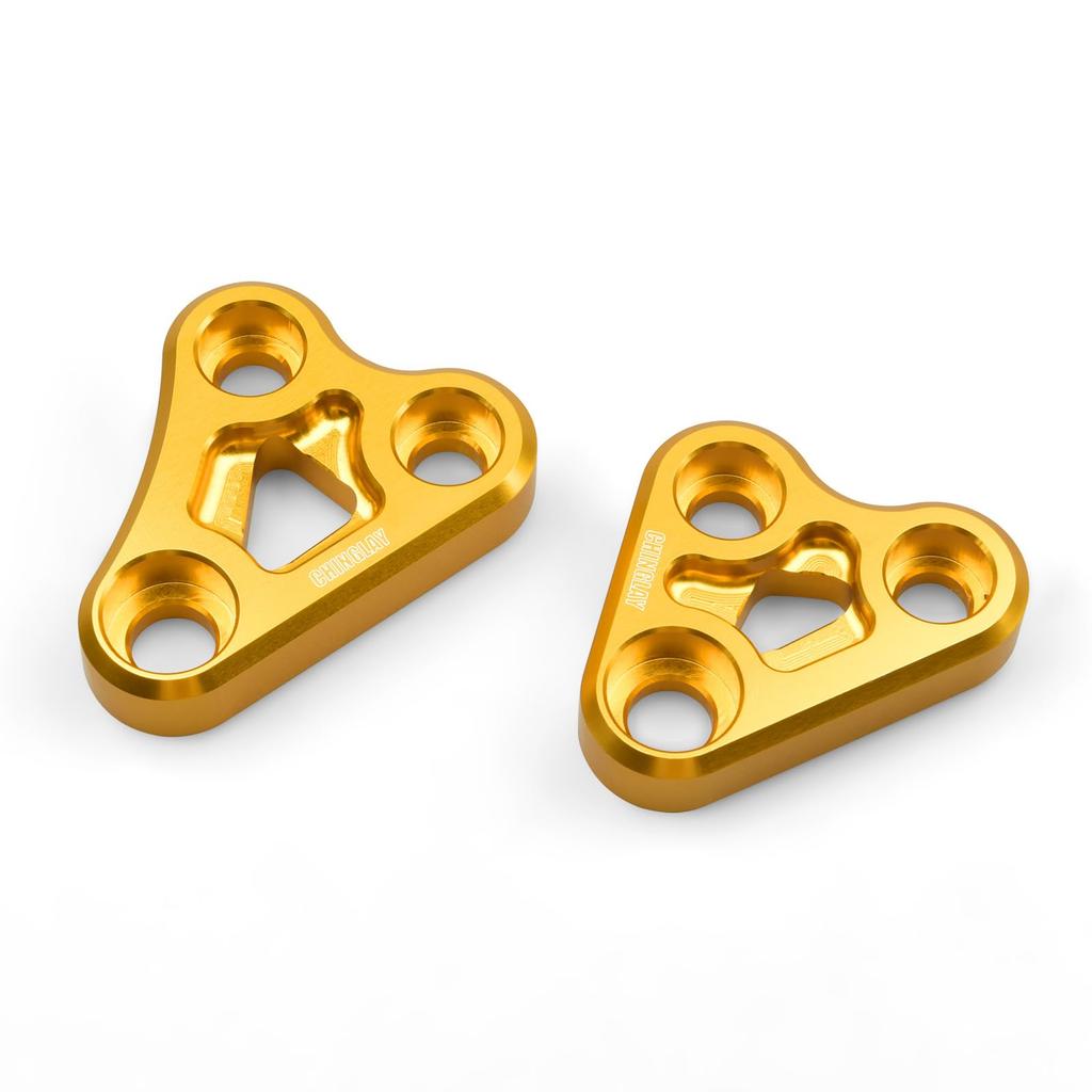 Engine Mount Reinforcement Bracket, Frame Support Kit, Aluminum Alloy, CNC Machined, High Rigidity, Compatible Z900RS Z900RS CAFE 2018-2025 (Golden)