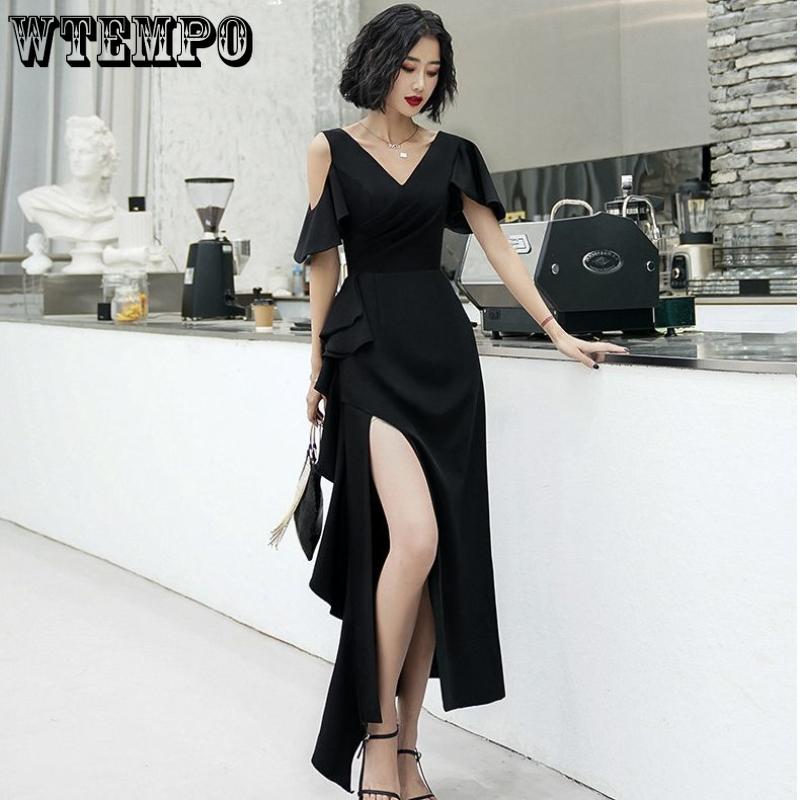 WTEMPO Dámské večerní šaty Svatební šaty A-line Svatební šaty Šaty s dutými ramínky Párty šaty