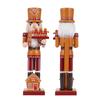 Christmas Nutcracker Gingerbread Man 4 types Chef Series Wooden Ornament Soldier Handcraft Doll Toy Home Desktop Decoration
