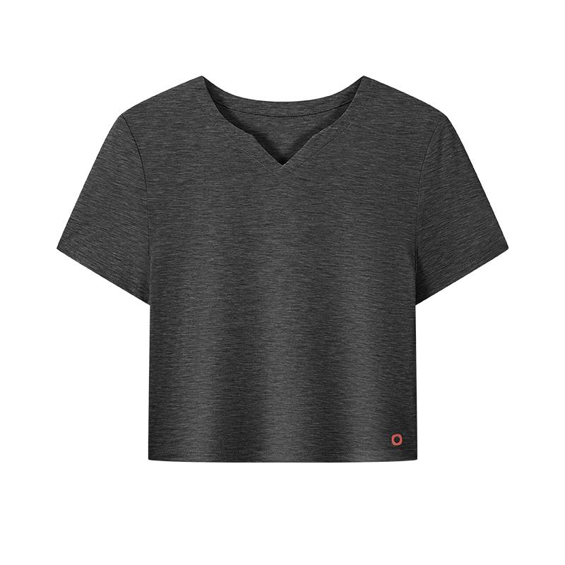 JINGZAO Women s Cut-Detail T-Shirt L