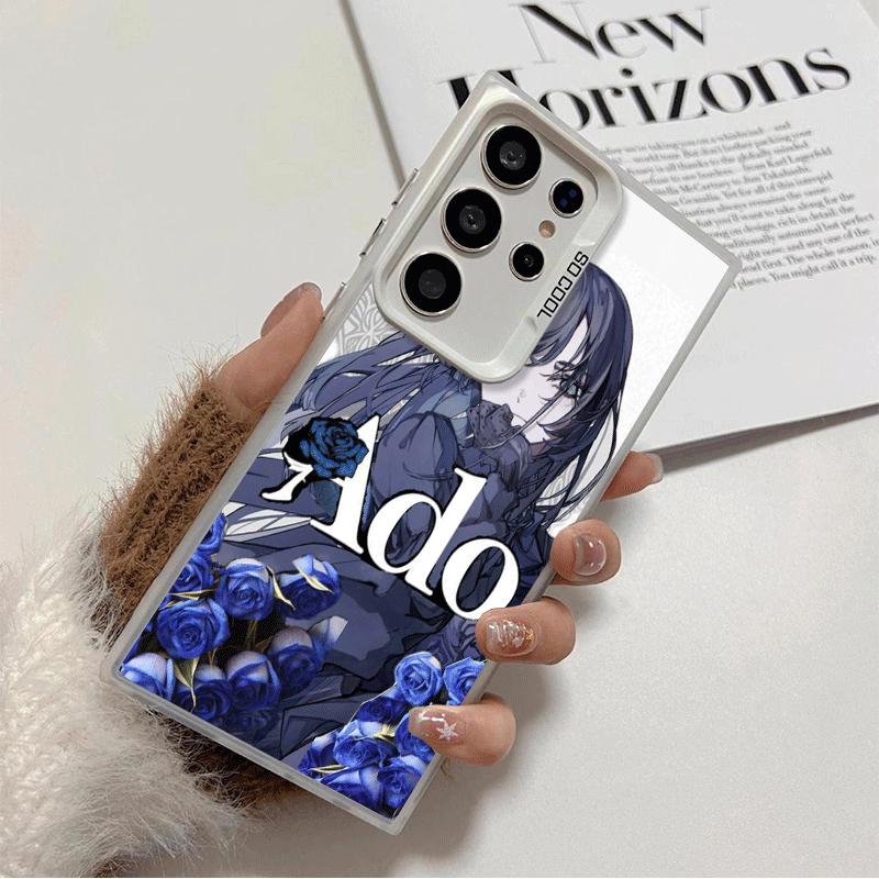 

Ado Cartoon K-Kyogen X Uta Soft Phone Case for Samsung Galaxy S24 S25 FE S26 Edge S23 Ultra S22 Plus S21 + Shockproof Cover Back Samsung S24 Plus