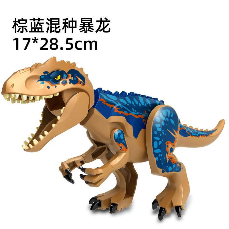 Children Simulation Dinosaurs World Velociraptor Raptor Building Blocks Tyrannosaurus Assemble Model Puzzle Montessori Boy Gift