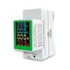 Single Phase Energy Meter Din Rail Electricity Usage Monitor Voltmeter Ammeter Watt Kwh Meter AC50-300V 100A