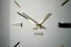 Modern wall clock white brilliant 30cm