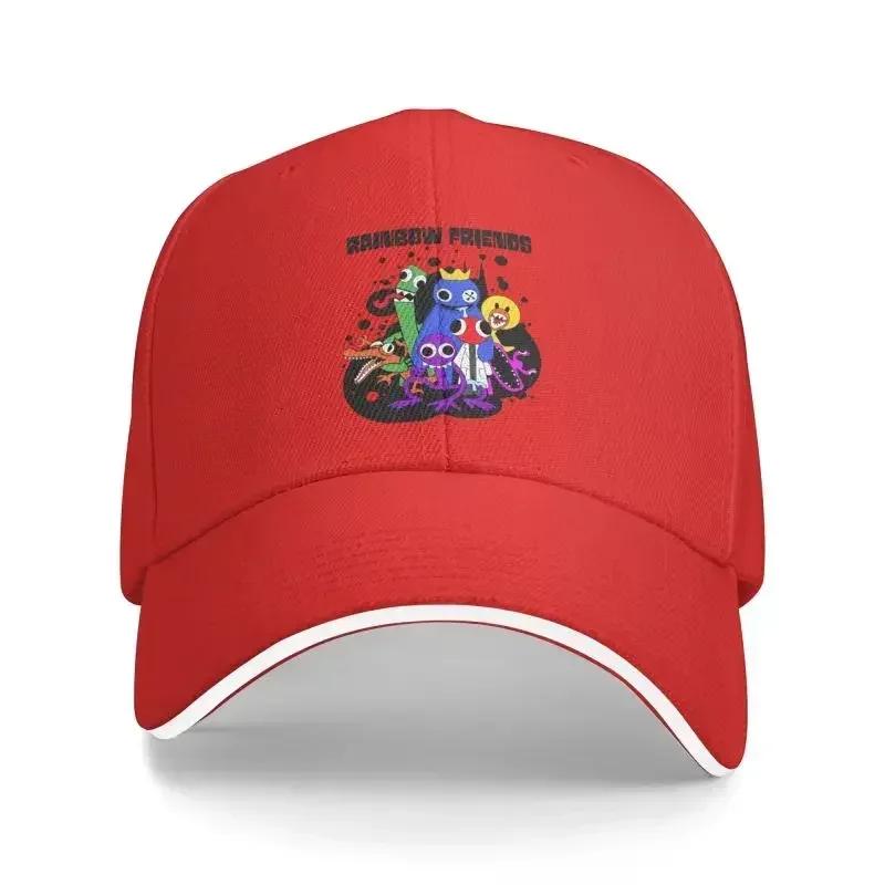 

Custom Cute Rainbows Friend Play Gamer Baseball Cap for Men Women Breathable Dad Hat Streetwear One Size