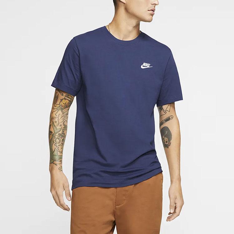 New Nike Sportswear T Shirt Men's Deep Navy Blue AR4999-410