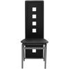 Chaises de salle à manger - VIDAXL - Lot de 6 - Noir Similicuir