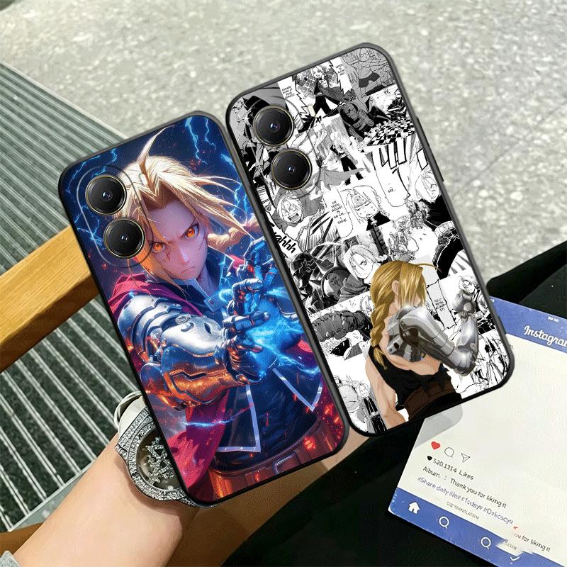 F-Fullmetal A-Alchemist Anime Soft Phone Case for Xiaomi Poco X5 X6 X7 X8 Pro Max X3 F7 F8 Ultra M8 M7 M6 M5 Redmi 15 15C 14C 13