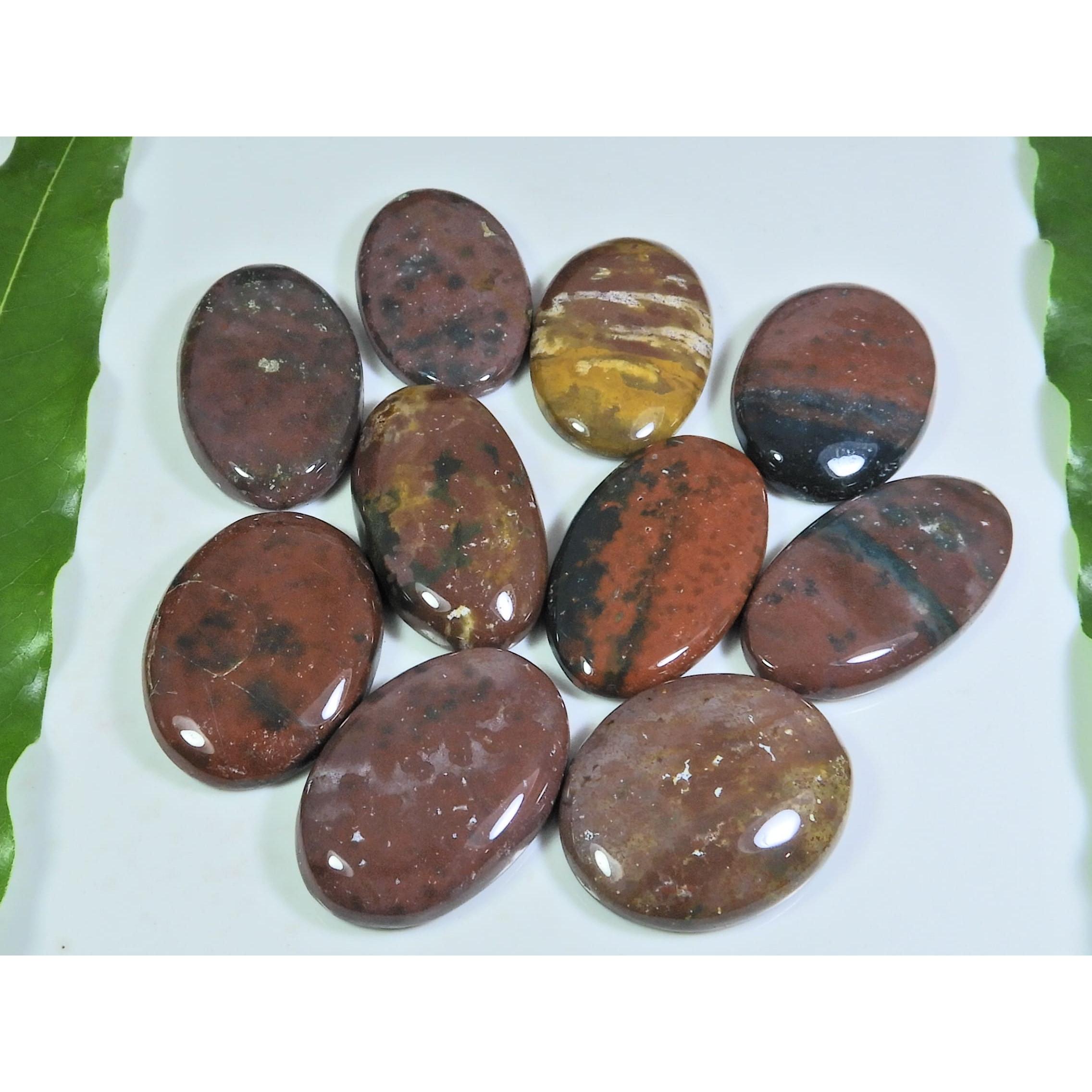 

391Cts. Натуральный гелиотроп овальный кабошон рассыпной драгоценный камень 10 шт. в лоте A-197