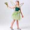 120-150cm Kinder Blumenfee Netz Prinzessinnenkleid COS Elf Kostüm für Auftritte
