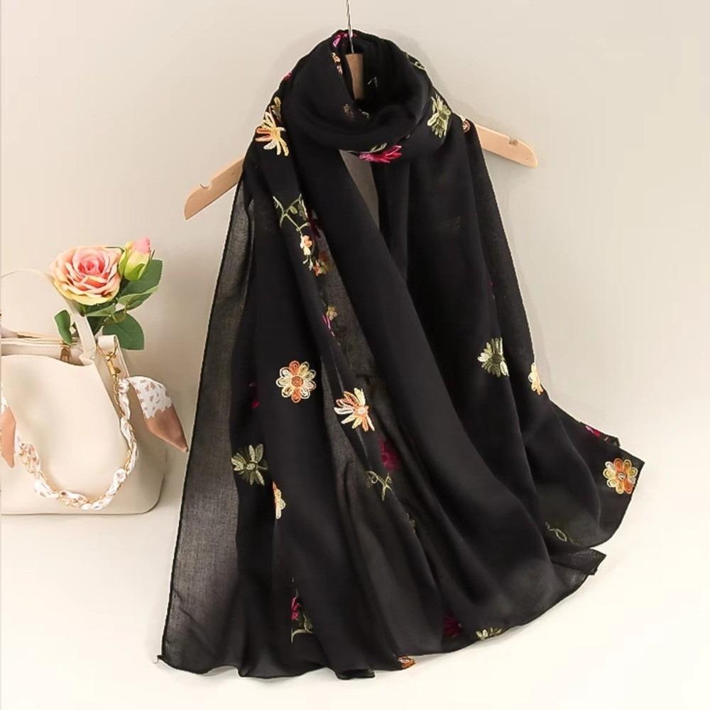 Literary National Style Long Scarf Spring Summer Travel Sunscreen Shawl New Women's Scarves Gift