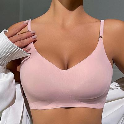 Soutien-gorge sans couture sexy pour femme, sans fil, push-up, lingerie, brassière rembourrée amovible, brassière une pièce, lingerie de sport confortable