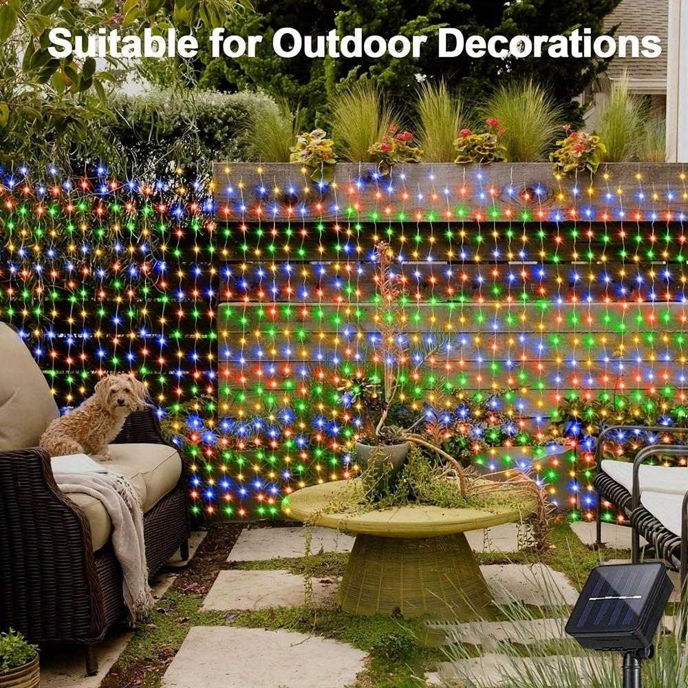 Solar Curtain Light String 100/200/300 LED Outdoor Terrace, Courtyard Garden, Bedroom, Party Decoration Holiday Gifts, Christmas Lights