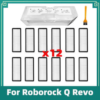 Compatible for Roborock Q Revo / Roborock P10 A7400RR Hepa Filter Dust Box Accessories Spare Parts Replacement Attachment Kit