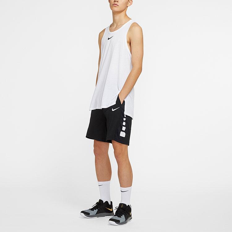 Nike Elastic Drawstring Basketball Shorts Men Bottoms Black AT3394-010