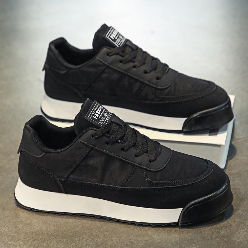 Casual Sports Shoes Men Increased Fashion Leather Casual Shoes Board Shoes High Quality Outdoor Chunky Sneakers British Style