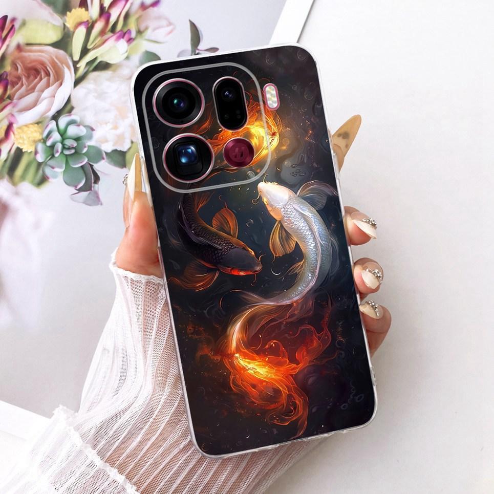 For Oppo Find X9 X9Pro Phone Case On Oppo Find X9 Pro Casing Cool Dragon Lion Tiger Cartoon Back Cover Clear Soft Silicone Coque
