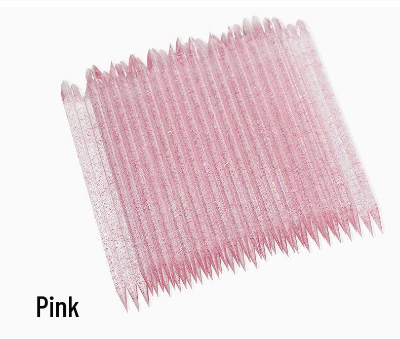 Кристальный пушер для кутикулы и очиститель ногтей - Многофункциональный двусторонний инструмент для ногтей.