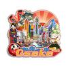 Refrigerator Magnet Osaka Japan City Travel Souvenir Tourism Gift 3D Classic Landmark Handmade Craft Home Decoration -3748