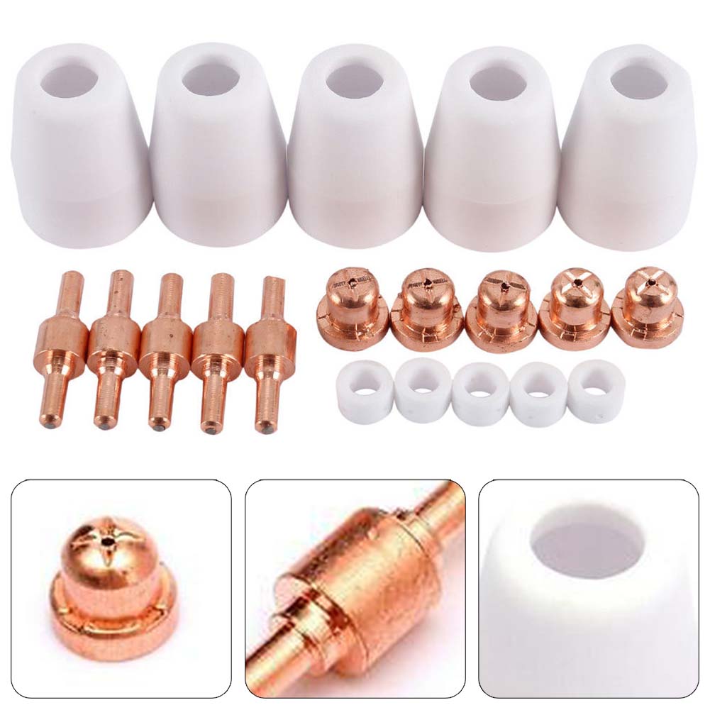 Maximize Your Plasma Torch Efficiency with PT 31 Consumables 20PCS Set for ES AB/L TEC PT 31 JG 40 WSD LG40 and Other Torches