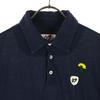 MASTER BUNNY EDITION Embroidery Golf Short Sleeve Polo Shirt Navy Men's Used