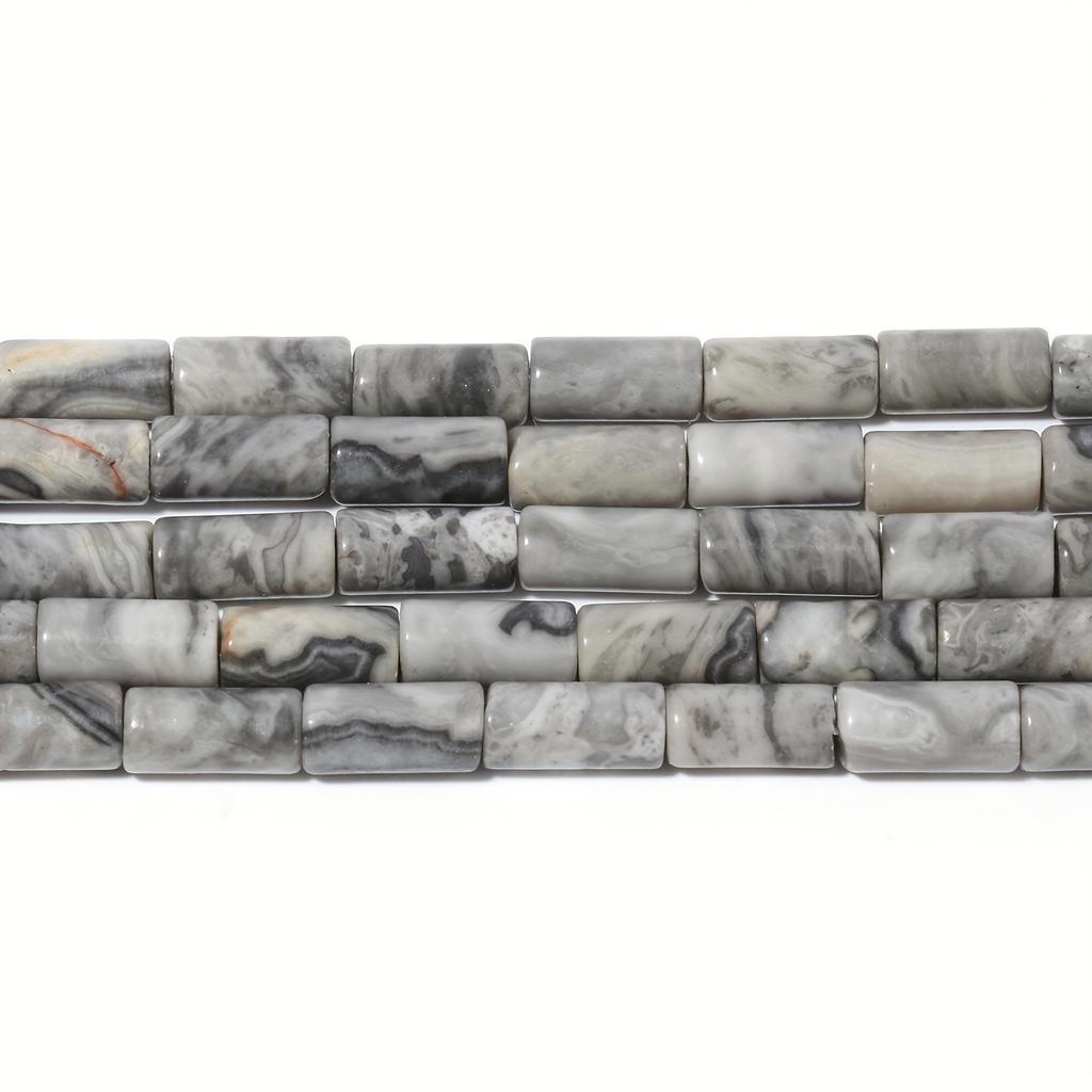 1 filo/sacchetto 9x4mm cilindrico nodo di bambù tubo tondo opale giada perline di pietra sciolte per realizzare collane e braccialetti fatti a mano fai da te