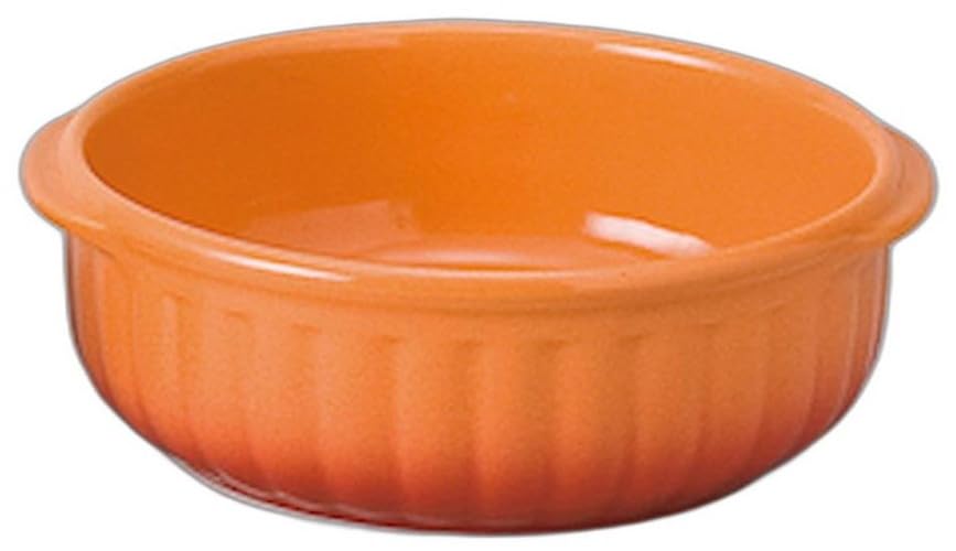 Colore Orange Round Gratin x x Gratin Dish Setomonohonpo (Large) [16 14.6 5.4cm]