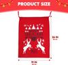 JOYIN 3 Packs Santa Sack Large Christmas Canvas Gift Bag with Drawstring 26" x 19" Reusable Personalized Gift for Xmas Package