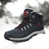 Winter Men's Boots Large Size Plush Warm Snow Boots Outdoor Fashionable Combat Boots Army Boots Classic Black Platform Sneaker