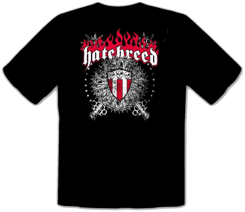 Hatebreed Skull Maces Logo Black Tshirt 185 S