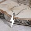 Trendy Men's Lightning Cable Knit Chain Pendant - Hip Hop Style Accessory