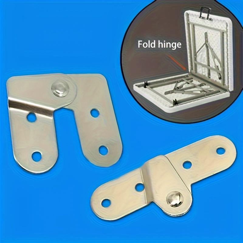 2PCS Ladder Folding Hinges Rotatable Support Bracket Metal Hinge Invisible Heavy Duty Table Fixed Hinge Furniture Hardware