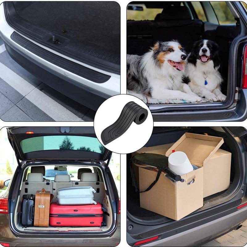 Bumper Protector Strips Anti-slip Heat-resistant Bumper Rubber Strip With Groove Design Bumper Guards For Cars SUV Caravan