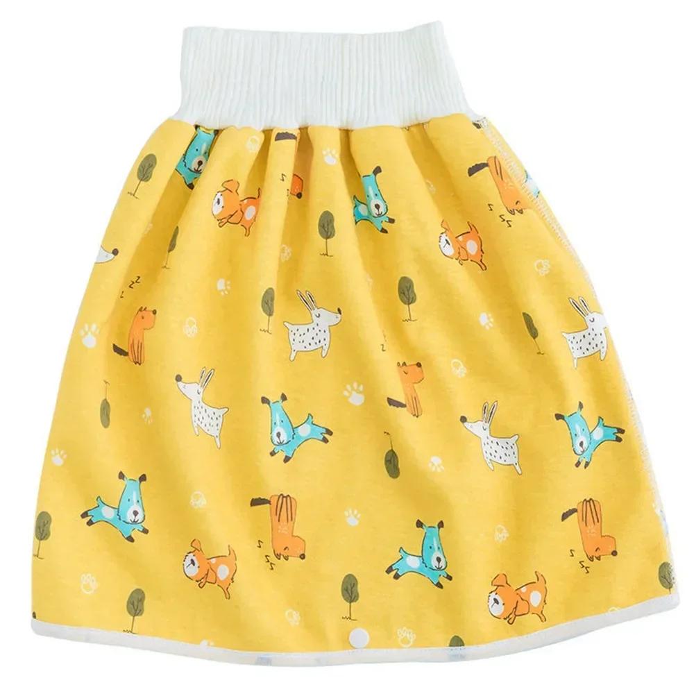 Baby Waterproof Diaper Pants Skirt for Potty Training Baby Comfy Diaper Short for Boys and Girls Sleeping Bedclothes