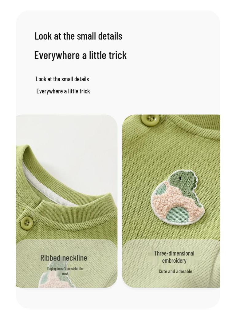 Jingqi Baby Windproof Cardigan - New Spring/Autumn 2025 Style, Warm Outing Wear for Boys and Girls