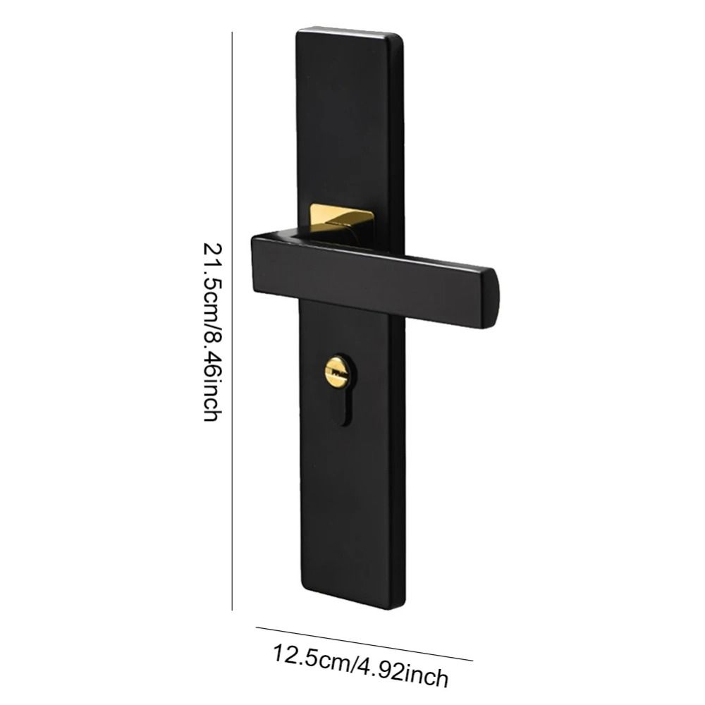 Square Interior Door Handle Lockset Universal Door Knob  Household Hardware