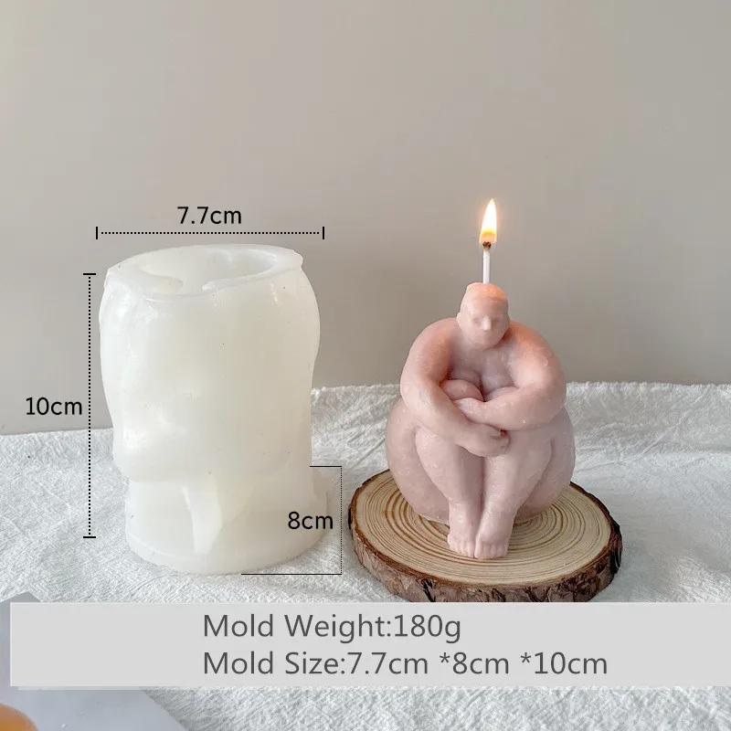DIY Портрет 3D Искусство Абстрактное Человеческое Тело Свеча Силиконовые Формы Мыло Изготовление Свечей Гипсовые Формы Изготовление Подарков Ручной Работы