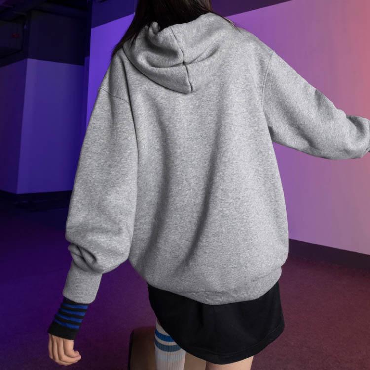 Adidas Trefoil Hoodie Unisex Tops Grey GM5179