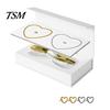 Kompakte Partner-Handgelenkkette 1 Set Permanentes Armband-Kit Enthält 2 Armbänder 4 Herz-Knöpfe Zange Schmuck Für Immer Herstellungs-Werkzeuge DIY Bastelprojekt