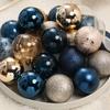 12pcs Cartoon Painted Christmas Balls Plastic Merry Christmas Tree Decor  Party Favors