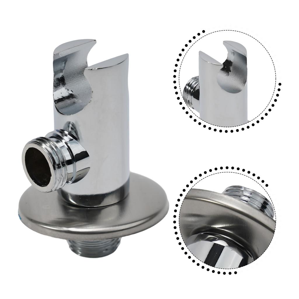 Home Decoration Bathroom Bracket Shower Holder Bathroom Home Decoration Water Inlet Adapter Bracket Base Metal Shower Room