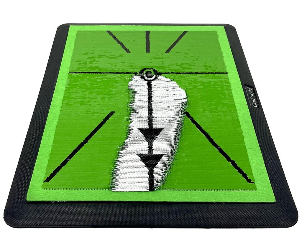 GolfStyle Divot Pro Mat Mata golfowa Mata do ćwiczeń golfowych Pozostawia ślady, które możesz zobaczyć Ślady na trawie Mata do ćwiczeń uderzeń swingowych Mata do ćwiczeń żelazem do podejścia Kontrola skalpowania